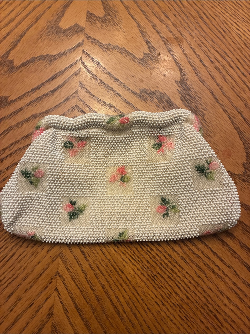 Lumured Vintage Beaded Evening Bag Floral Tapestry Clutch Spring Frame Purse